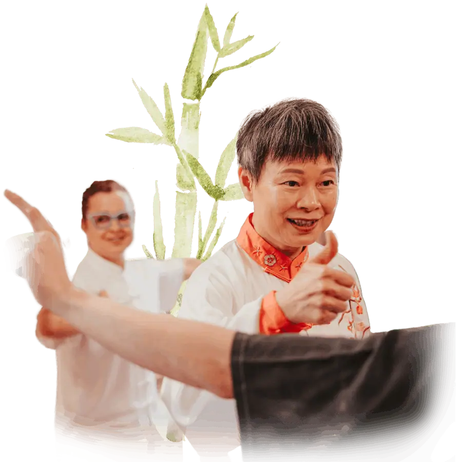 Tai Chi and Qi Gong Focused Tai Chi Practitioner in Uniform